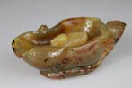 Coupe Libatoire - Sculptuur - Eend - Statuetje - Lotus -, Antiek en Kunst