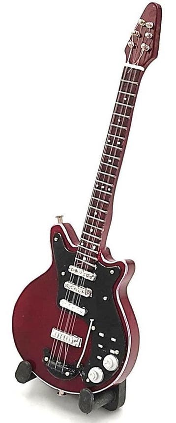 Baby miniatuur replica Special Red gitaar  Brian May - Queen, Ophalen of Verzenden, Nieuw, Pop, Beeldje of Miniatuur