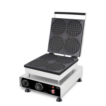 Combisteel Wafelijzer | 4x Ronde Wafels | 1.75kw | 305x430x5, Ophalen of Verzenden, Nieuw in verpakking
