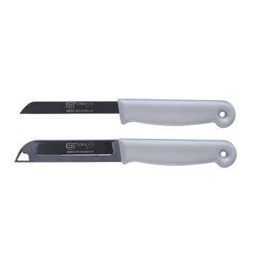 Solingen Schilmesje – RVS Glad – 18,5 cm met Blade Cover, Ophalen of Verzenden, Nieuw, Rvs of Chroom