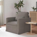 vidaXL Bank Taupe 78 x 78 x 80 cm Stof, Huis en Inrichting, Banken | Bankstellen, Verzenden, Nieuw, Stof, Minder dan 150 cm
