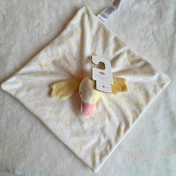 PRIMARK knuffeldoekje eend geel, Kinderen en Baby's, Speelgoed | Knuffels en Pluche, Verzenden