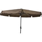 Libra parasol met volant taupe 3.5 m, Ophalen of Verzenden, Nieuw