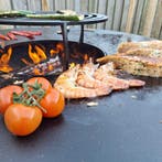 BLISS Plancha Ø100– Extra dik cortenstale basis (4–5 mm), Tuin en Terras, Houtskoolbarbecues, Verzenden, Nieuw, BLISS Holten B.V.