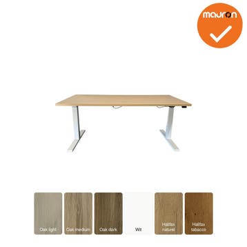 Actiforce SLS 200 - zit-sta bureau - wit onderstel - 160x..., Werkplek, Ophalen of Verzenden, Gebruikt, Bureau