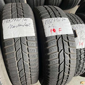 2 x Master Steel 185-70-14 Winterbanden 6,5mm, Auto-onderdelen, Banden en Velgen, 14 inch, Gebruikt, Band(en), Personenwagen