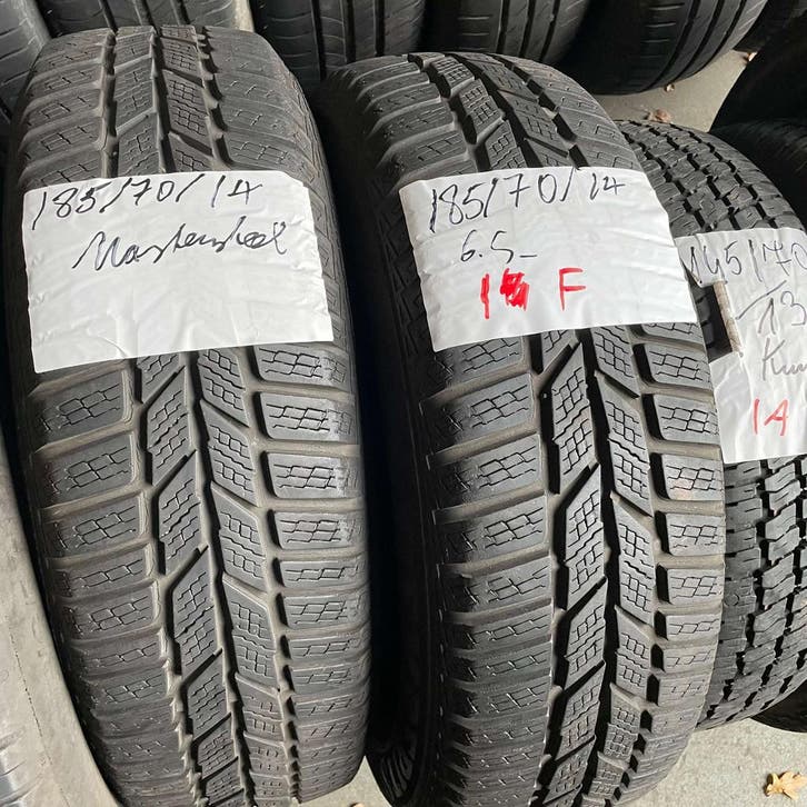 2 x Master Steel 185-70-14 Winterbanden 6,5mm, Auto-onderdelen, Banden en Velgen, 14 inch, Winterbanden, 185 mm, Personenwagen