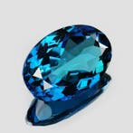 1 pcs Blauw Topaas - 41.72 ct - nternational Colored, Nieuw