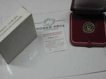 2 Euro 2012 Monaco Souveranitaet Lucien I Pp nur 10 000 E..., Verzenden