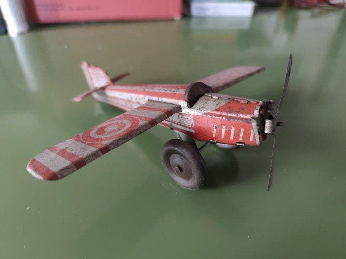 Memo - Blikken speelgoed - Aviazione monoposto - 1930-1940 -, Antiek en Kunst, Antiek | Speelgoed