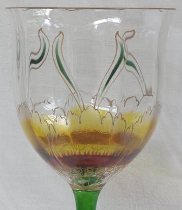 Theresienthaler Krystalglasfabrik - Wijnglas - Wijnglas nr., Antiek en Kunst, Antiek | Glas en Kristal