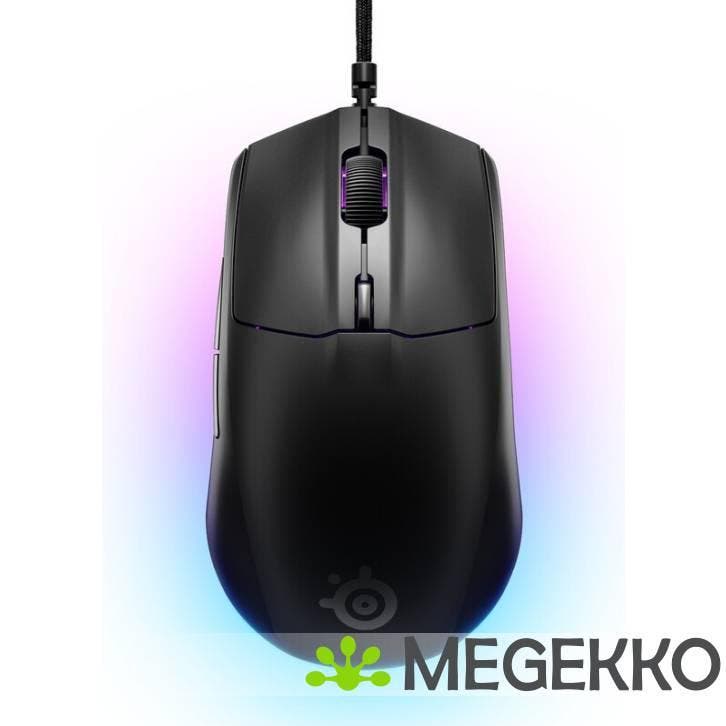 Steelseries Rival 3 Gen 2 Zwart Gaming Muis, Computers en Software, Muizen, Nieuw, Verzenden