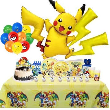 Pikachu Verjaardagsdecoratie Set met Ballonnen en Banner, Verzenden, Nieuw