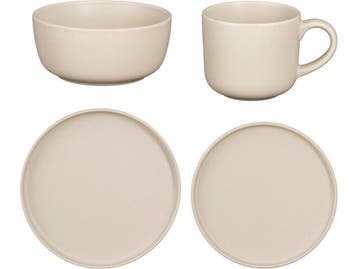 Mica Decorations Ozzu Serviesset 4 Persoons - Steengoed -, Huis en Inrichting, Verzenden, Nieuw