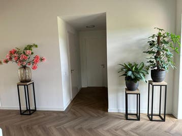 Sokkel - Eikenhout en staal - Nordstahl, Verzenden, Nieuw