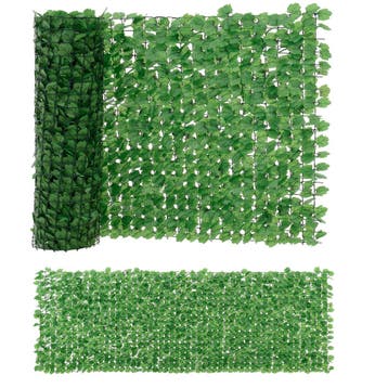 Tuinhek Efeu met kunstmatige bladeren 300x150 cm groen [neu., Verzenden, Nieuw