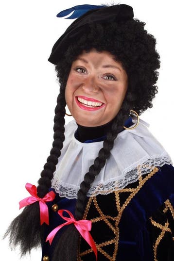 Meisjes Pietpruik met Vlechtjes, Verzenden, Nieuw
