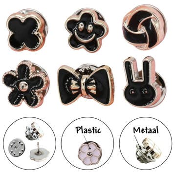 Fako Bijoux - Pin Broche Mini - Steek Pin Knopen Set - 6, Verzenden, Nieuw