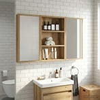 vidaXL Badkamer wandkast Ambachtelijk eiken 40 x 10 x 60,5, Verzenden, Nieuw