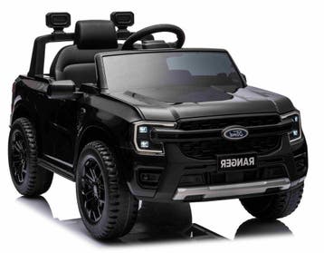 Kinderjeep FORD RANGER zwart 12V  RC Nieuw! met 1jr Garantie, Ophalen of Verzenden, Nieuw, Afstandsbediening