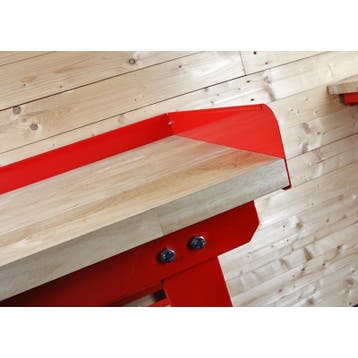Werkbank 150 cm met hardhouten blad en opzetrand, Ophalen of Verzenden, Nieuw