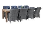 Cancun-Darwin Verstelbare Tuinset 8 Personen - Teak / Kobo G, Tuin en Terras, Tuinsets en Loungesets, Verzenden, Nieuw