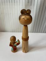 Beeld, Japanese Kokeshi doll - 14 cm - Hout