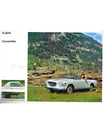 1966 LANCIA FLAVIA PROGRAMMA BROCHURE ENGELS, Nieuw, Author