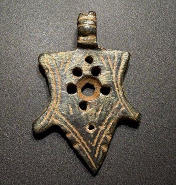 Viking periode Brons Uitzonderlijke, massieve amulethanger