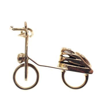 Gouden hanger van een Vespa (Hanger of bedel), Ophalen of Verzenden, Gebruikt, Goud, Overige merken