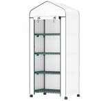 TRUUSK Broeikas Met Rol en Planken - Winterbestendig Foliebr, Verzenden