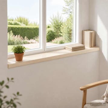 vidaXL Raamkozijnen 2 st Wit 70 x 15 x 2 cm Massief, Doe-het-zelf en Verbouw, Verzenden, Nieuw