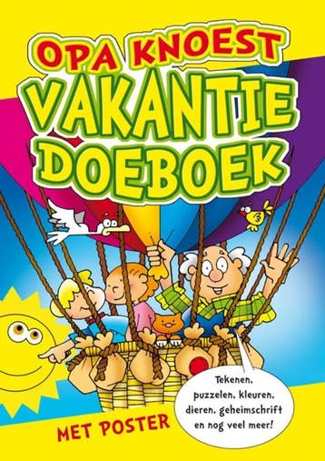 OPA KNOEST VAKANTIE DOEBOEK met poster - Michel de Boer, Boeken, Verzenden, Zo goed als nieuw, Michel de Boer