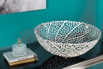 Filigraan design kom ABSTRACT BLAD 45cm zilver handgemaakt -, Ophalen of Verzenden, Nieuw