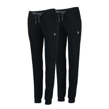 Donnay Donnay Dames - 2-Pack - Joggingbroek Puck - Zwart, Kleding | Dames, Broeken en Pantalons, Donnay, Verzenden, Nieuw