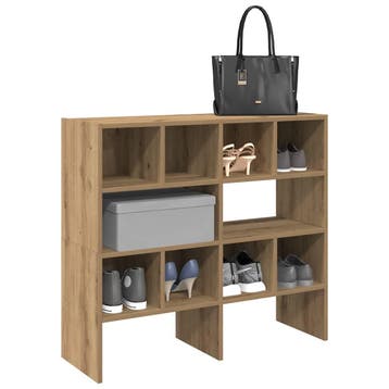 vidaXL Schoenenrekken 2 st stapelbaar 89,5x30x40 cm, Verzenden, Nieuw