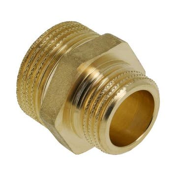 BONFIX Draad messing verloopnippel 6/4 x 3/4 bu.dr., Doe-het-zelf en Verbouw, Ophalen of Verzenden, Nieuw