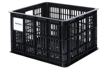 Gerecyclede Fietskrat Basil Crate M 29,5 Liter - Zwart, Verzenden, Nieuw
