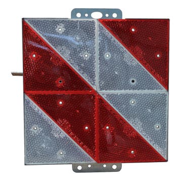 GEKA Markeringsbord langzaam rijdend verkeer 285x285mm rood, Ophalen of Verzenden, Nieuw