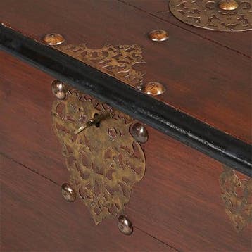 Compagnie kist uit de VOC tijd met alarmbel ca 1750  No45241, Antiek en Kunst, Ophalen of Verzenden