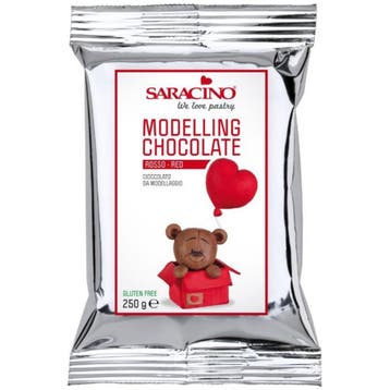 Saracino Modelleer Chocolade Rood 250g, Verzenden, Nieuw