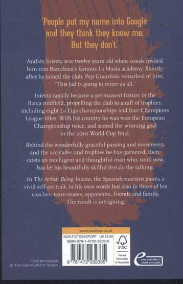 Artist: Being Iniesta 9781472232335 Andrés Iniesta, Verzenden, Zo goed als nieuw, Andrés Iniesta