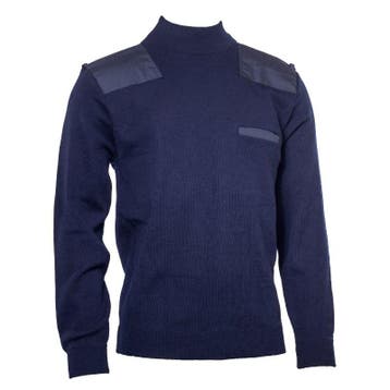 KL marine commando trui wol/acryl met col, marineblauw, Ophalen of Verzenden, Gebruikt, Kleding