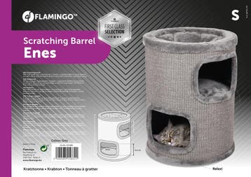 Krabton Flamingo Enes S Grijs – Krabmeubel voor Katten me., Verzenden, Nieuw
