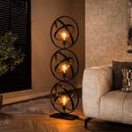 Fraaai Lula vloerlamp 3L galaxy - artic zwart - Outlet A, Huis en Inrichting, Ophalen of Verzenden, Nieuw, Zwart
