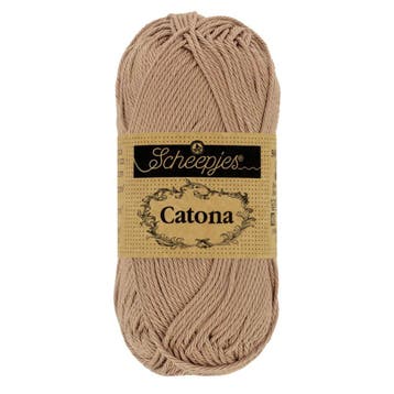 Scheepjes Catona 25g - 506 Caramel - Haakgaren / Breigaren, Ophalen of Verzenden, Nieuw, Breien of Haken, Wol of Garen
