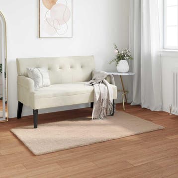 vidaXL Antislip vloerkleed van imitatie konijnenbont OLITE, Verzenden, Nieuw