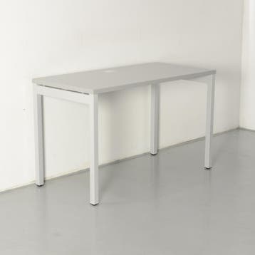 MDD bureau, grijs blad, 120 x 60 cm, vaste hoogte onderstel, Huis en Inrichting, Bureaus, Ophalen of Verzenden, Nieuw