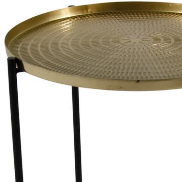 Bijzettafel Sumba Goud 50 cm, Ophalen of Verzenden, Nieuw