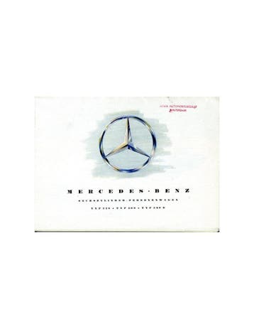 1954 MERCEDES BENZ PROGRAMMA BROCHURE DUITS, Nieuw, Author